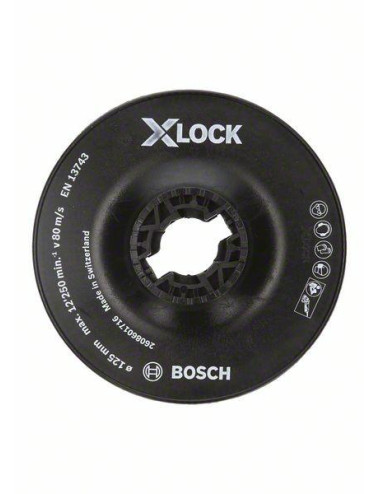 BOSCH DYSK TALERZ OPOROWY X-LOCK DO FIBRY TWARDY 125mm