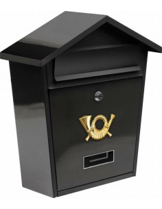 VOREL SKRZYNKA NA LISTY 380 x 320 x 105mm CZARNA   78580