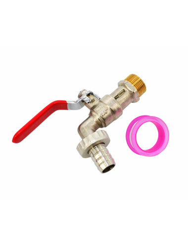 AWTOOLS KRAN OGRODOWY MOSIĄDZ NIKLOWANY 3/4" GWINT ZEWNĘTRZNY 1"