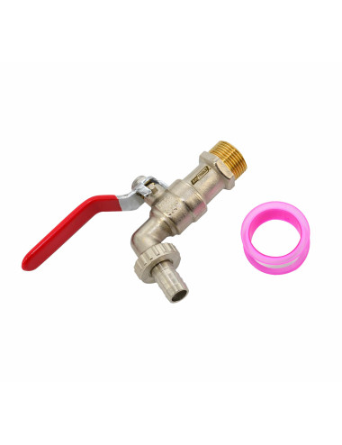 AWTOOLS KRAN OGRODOWY MOSIĄDZ NIKLOWANY 3/4" GWINT ZEWNĘTRZNY 3/4"