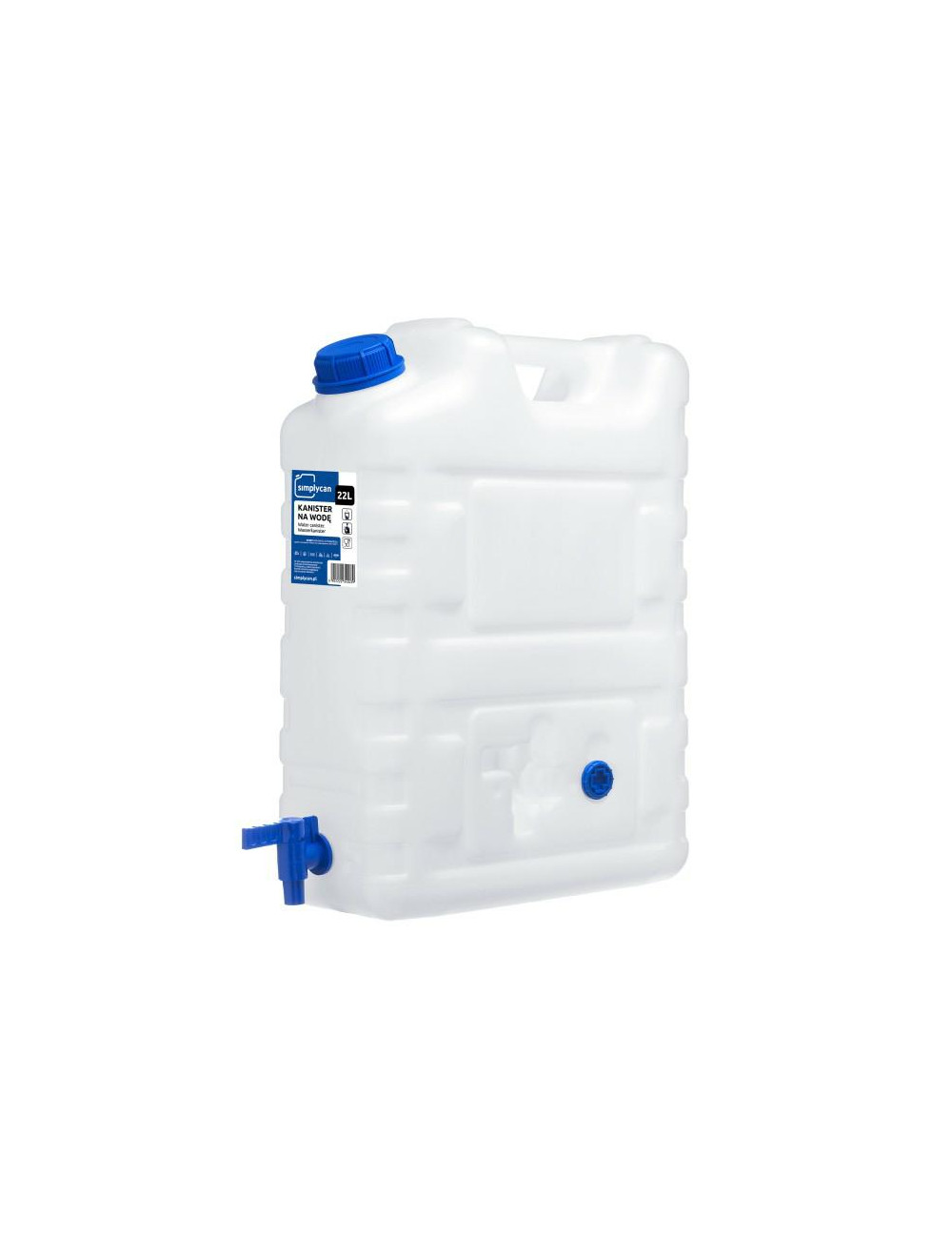 KANISTER NA WODĘ PITNĄ 20L Z KRANEM ATEST
