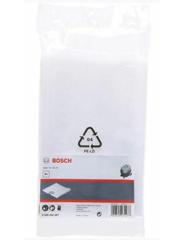 BOSCH WOREK FILTRACYJNY DO GAS 12-25 FOLIOWY 5szt.