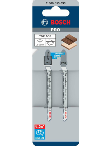 BOSCH BRZESZCZOT T PRO HARDWOOD CLEAN CURVE T101AOF 83mm 2szt.