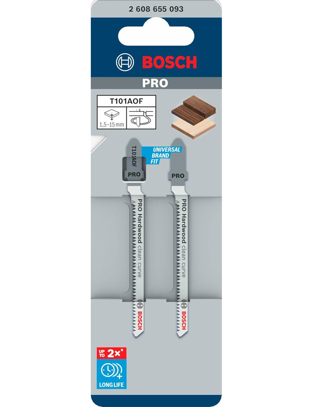 BOSCH BRZESZCZOT T PRO HARDWOOD CLEAN CURVE T101AOF 83mm 2szt.
