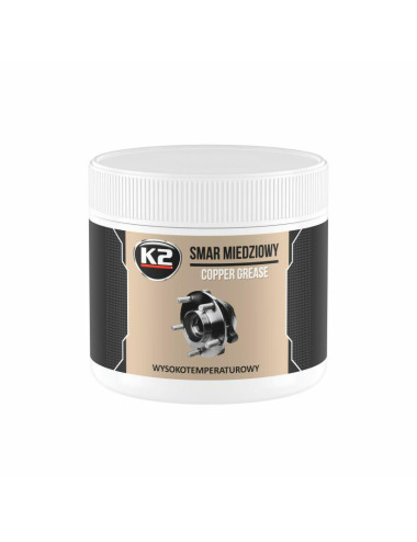 K2 WYSOKOTEMPERATUROWY, REDUKUJE TARCIE,ANTYKOROZYJNY MIEDŹ SMAR 500G