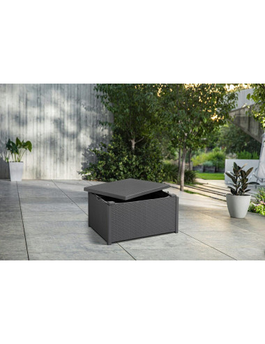 KETER STOLIK SKRZYNIA OGRODOWA 2w1 ARICA GRAFIT