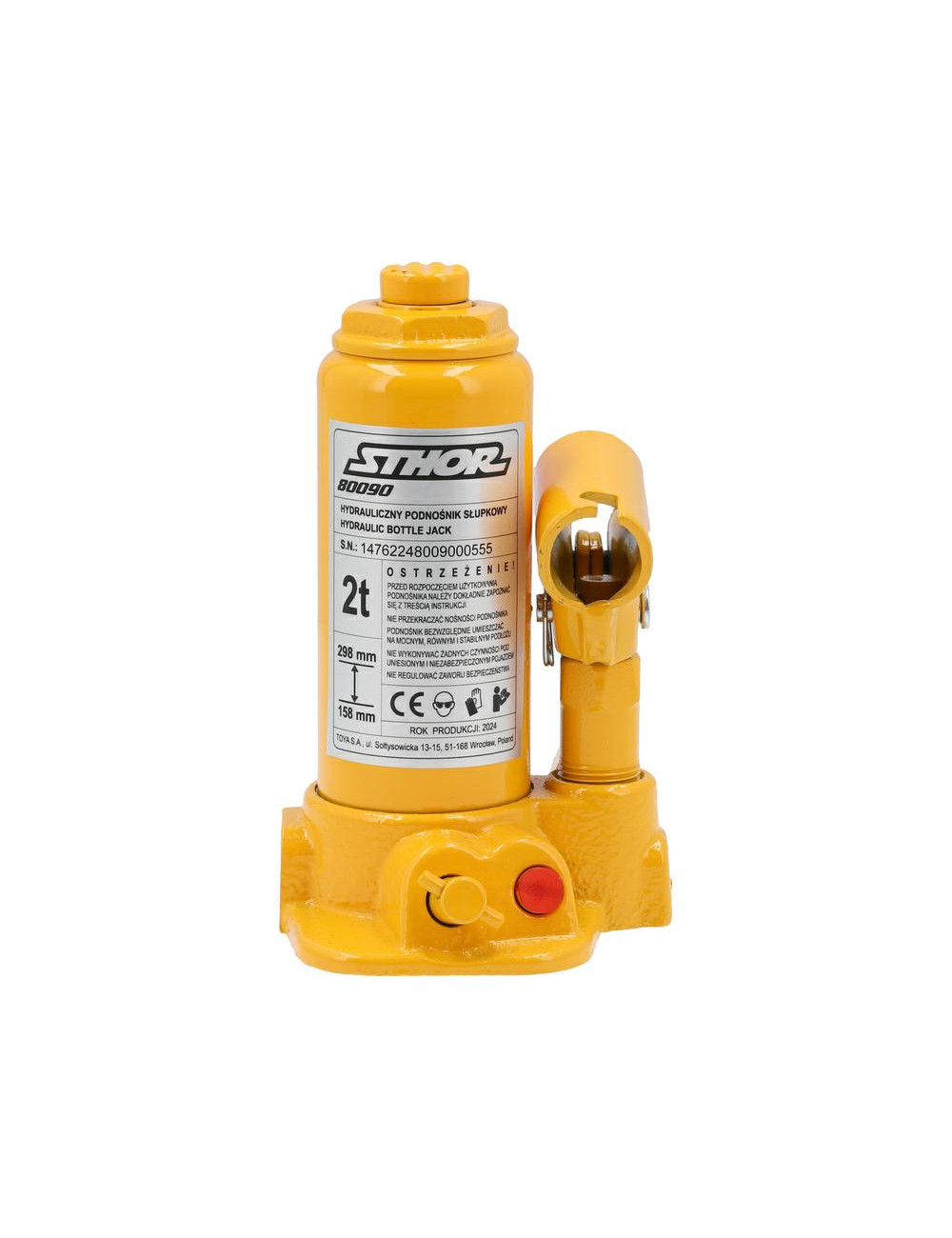 STHOR PODNOŚNIK TŁOKOWY HYDRAULICZNY 2T