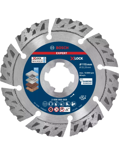 BOSCH TARCZA DIAM EXPERT XLOCK 115x2,4x12mm