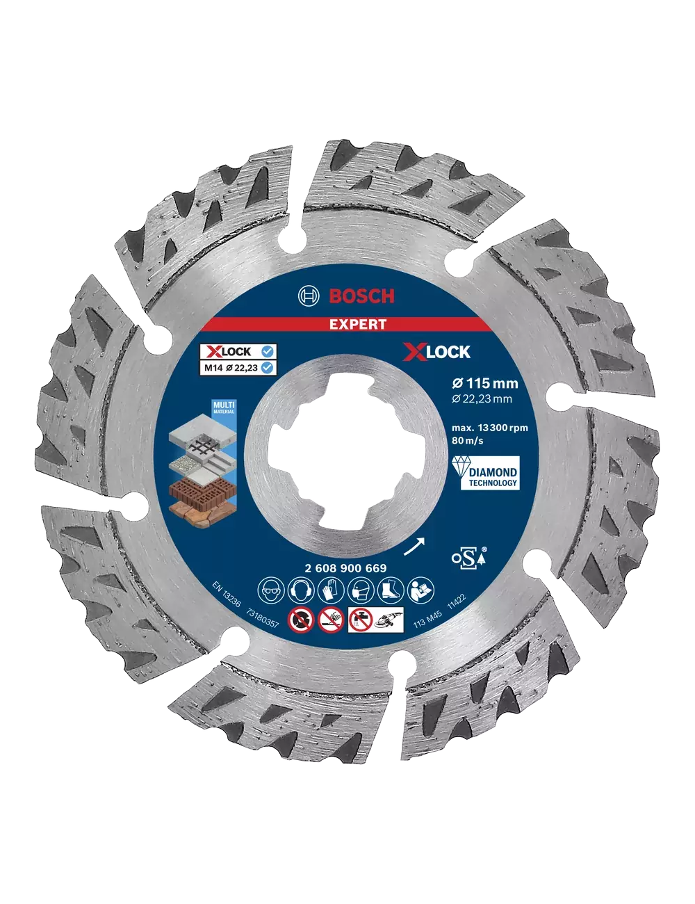 BOSCH TARCZA DIAM EXPERT XLOCK 115x2,4x12mm