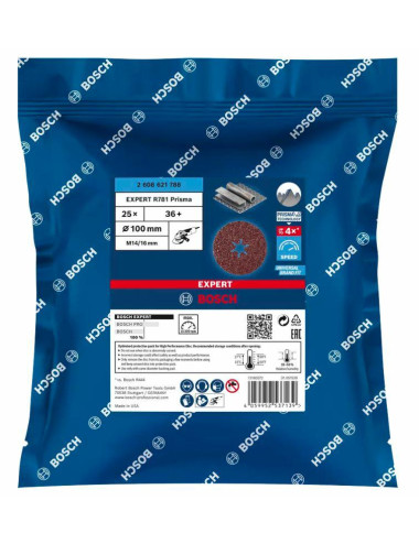 BOSCH FIBRA KRĄŻEK EXPERT PRISMA XL R781 125 gr. 36 5szt.