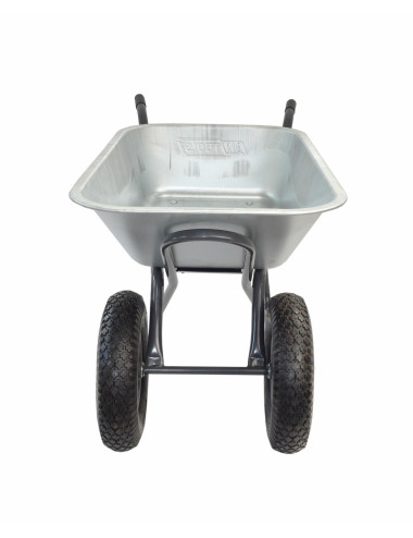 AWTOOLS TACZKA OGRODOWA 100L DWA KOŁA MISA OCYNK. WZMACNIANA