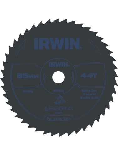 IRWIN TARCZA PILARSKA HSS DO DREWNA (<27mm), METALU (0,9-3mm) I TWORZYW SZTUCZNYCH (<13mm) 85mm, 44