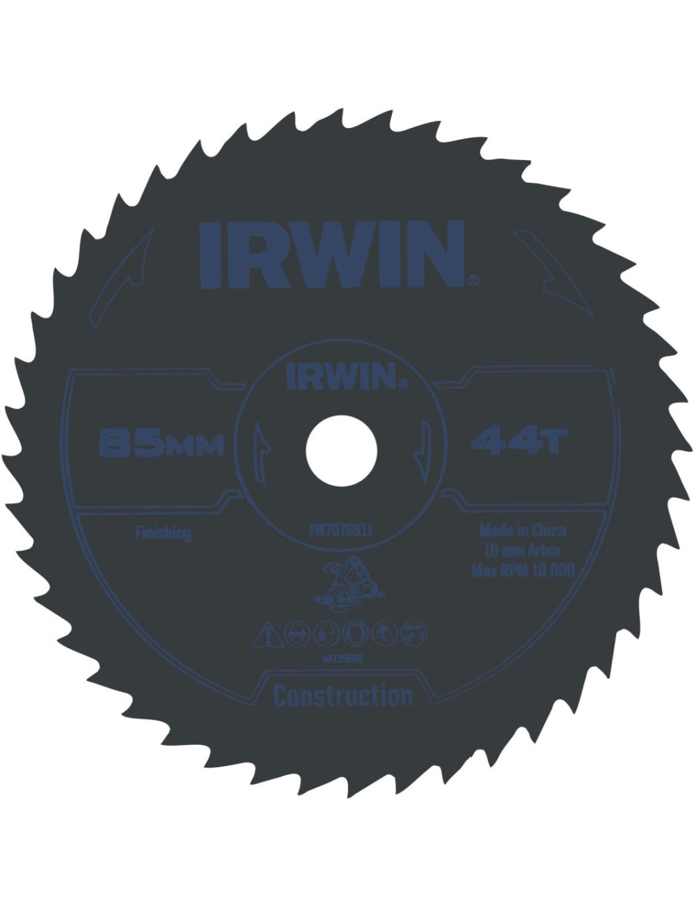 IRWIN TARCZA PILARSKA HSS DO DREWNA (<27mm), METALU (0,9-3mm) I TWORZYW SZTUCZNYCH (<13mm) 85mm, 44
