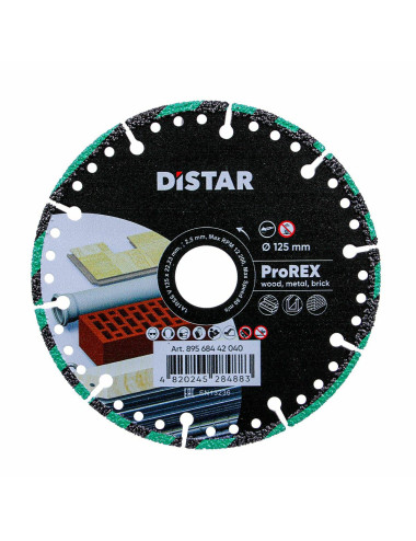 DISTAR TARCZA DIAMENTOWA PRO REX 125 x 2,5 x 22,2mm