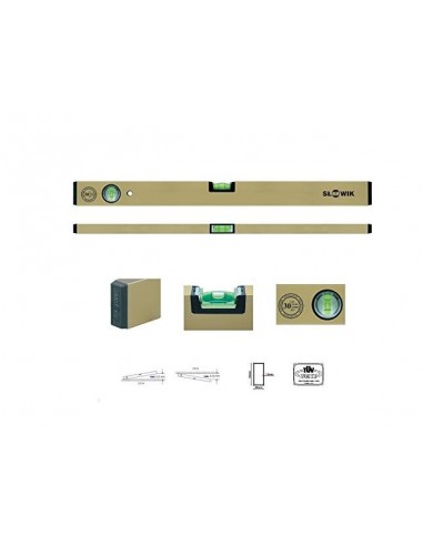 SŁOWIK POZIOMNICA ZŁOTA P01  600mm
