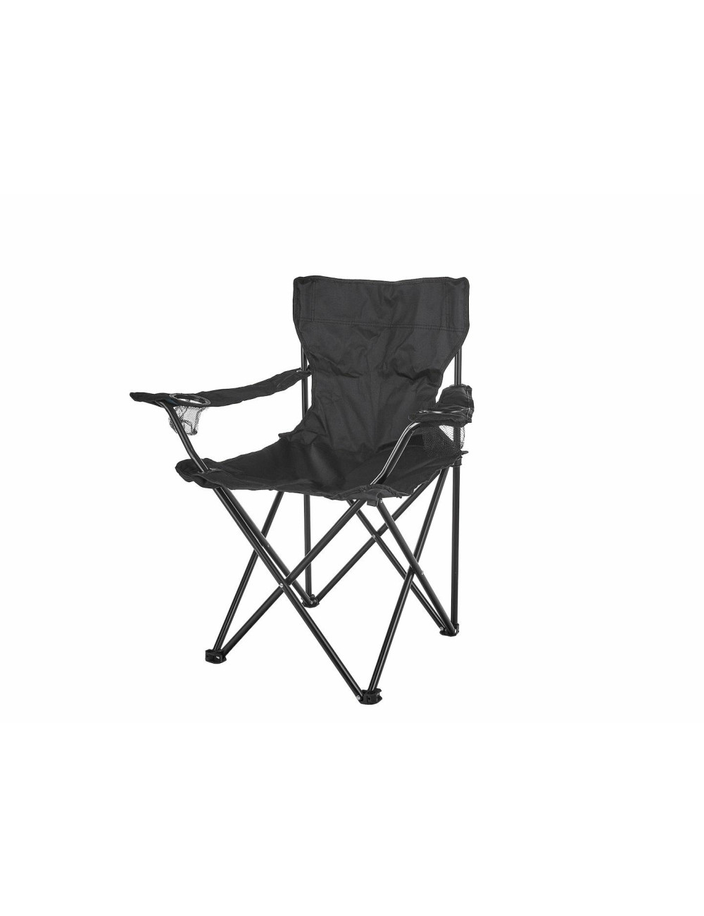KRZESŁO SKŁADANE TURYSTYCZNE CZARNE + POKROWIEC