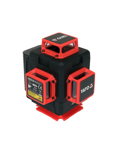 YATO LASER ZIELONY A+ 16 LINIOWY 4D Z AKCESORIAMI