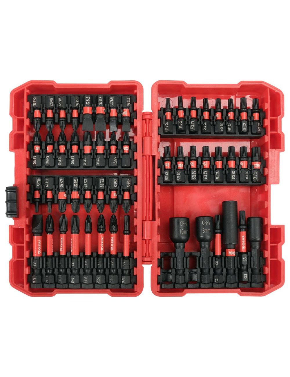 YATO ZESTAW KOŃCÓWEK UDAROWYCH ŚRUBOKRĘTOWYCH 54szt.