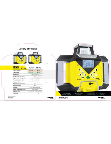 NIVEL SYSTEM NIWELATOR LASEROWY NL720G DIGITAL