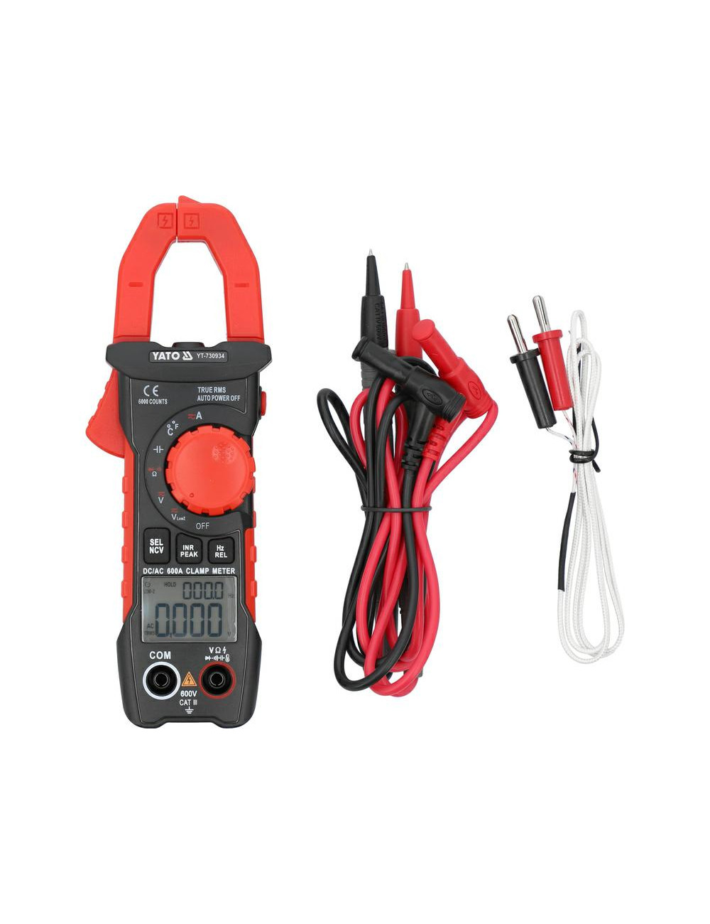 YATO MIERNIK CĘGOWY TRUE RMS AC DC 10mA-600A