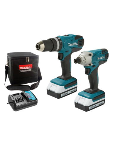 MAKITA ZESTAW COMBO ZAKRĘTARKA UDAROWA + WIERTARKO WKRĘTARKA 18V DK18015X2 (HP457D + TD127D)