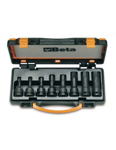 BETA KOMPLET 8 NASADEK UDAROWYCH Z KOŃCÓWKĄ TRZPIENIOWĄ SZEŚCIOKĄTNĄ