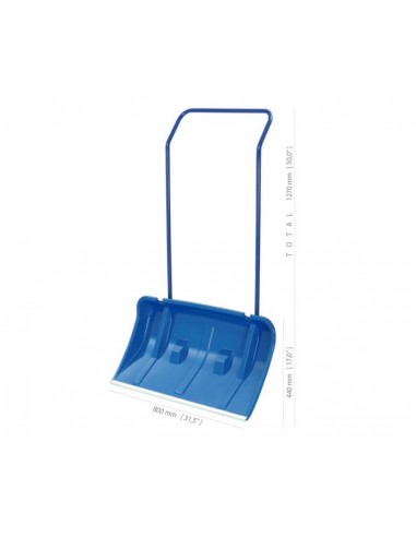 PROSPERPLAST ŁOPATA PODWÓJNA ARCTIC NIEBIESKA 80cm