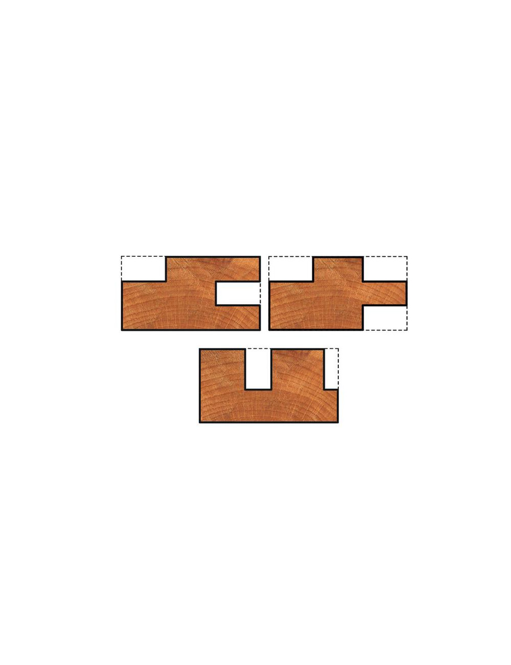 WOLFCRAFT ZESTAW FREZARSKI 4elem.