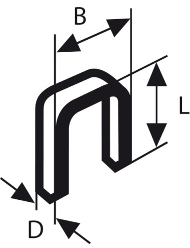 BOSCH ZSZYWKI DO GTK 40 25mm 5000szt