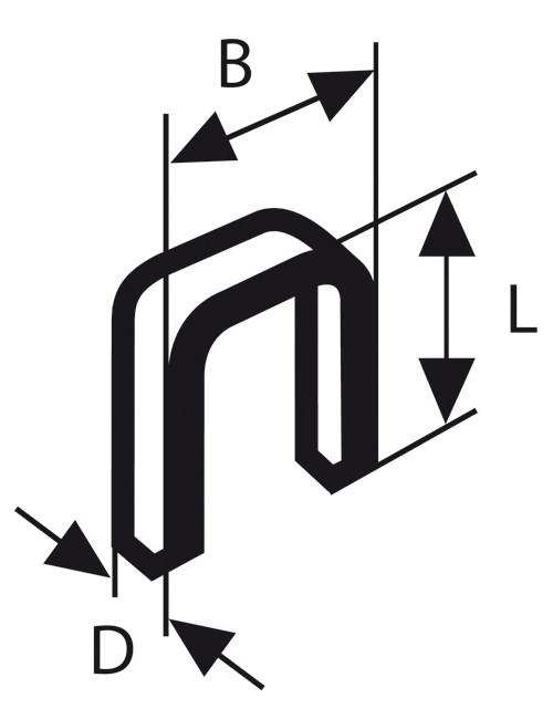 BOSCH ZSZYWKI DO GTK 40 25mm 5000szt