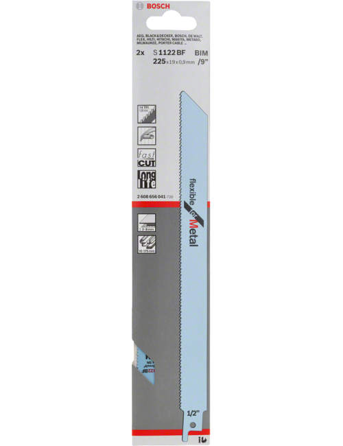 BOSCH BRZESZCZOT DO PIŁY SZABLASTEJ S1122BF 2szt. 225mm