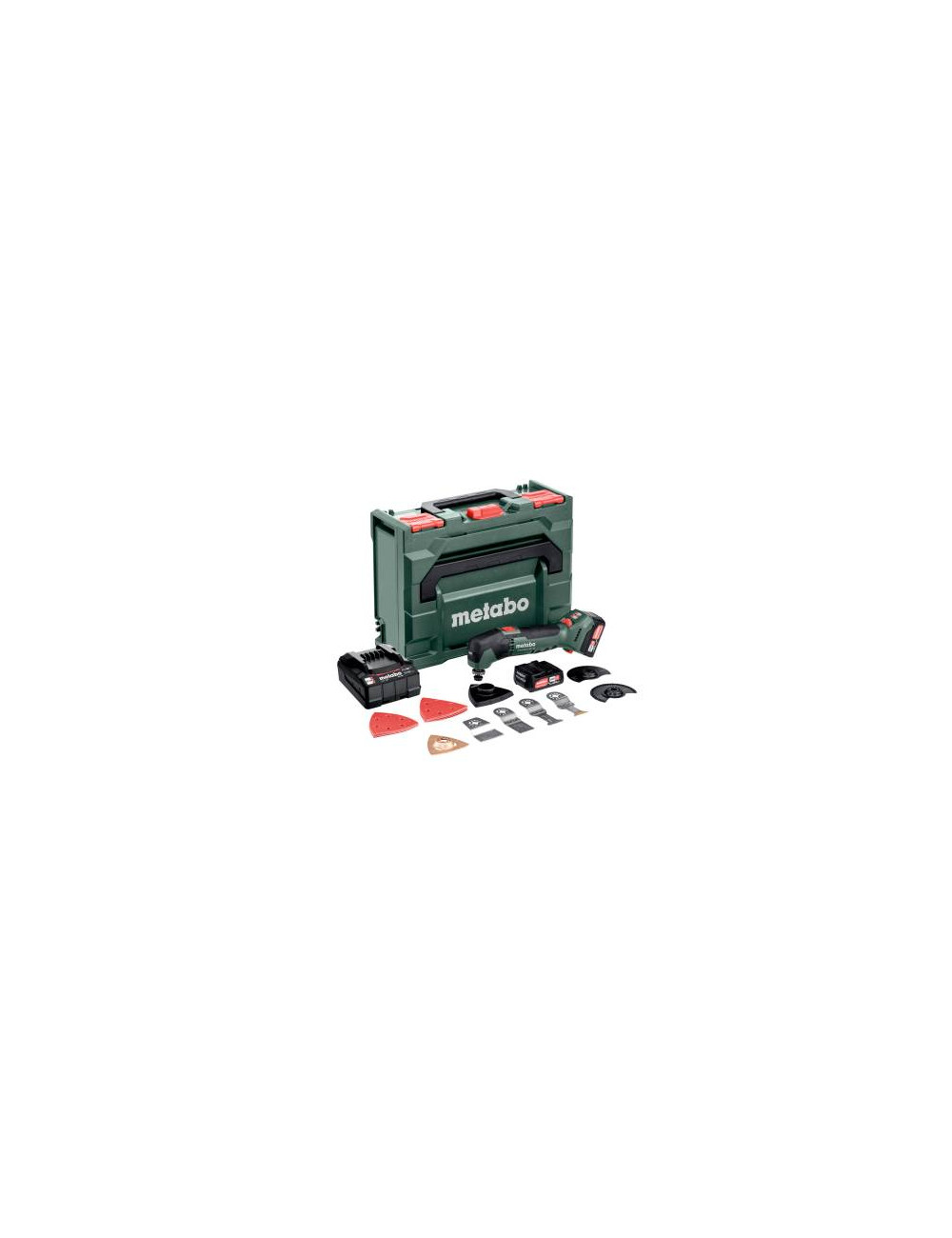 METABO Multinarzędzie MT 12 Powermaxx SET w walizce metaBOX 145, z ładowarką SC 30 + 2 akumulatory Li-Ion 12 V 2,0AH+ osprzęt