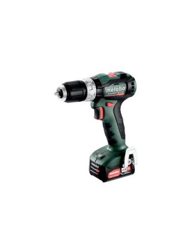 METABO wiertarka udarowa PowerMaxx SB 12 BL w walizce metaBOX 118, z ładowarką SC 30 + 2 akumulatory Li-Ion 12 V 2,0 Ah