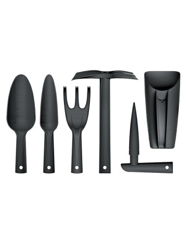 PROSPERPLAST ZESTAW NARZĘDZI OGRODOWYCH RESPANA - CZARNY