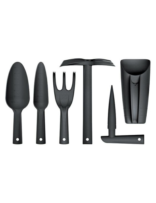 PROSPERPLAST ZESTAW NARZĘDZI OGRODOWYCH RESPANA - CZARNY