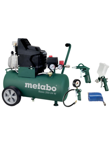 METABO KOMPRESOR BASIC 250-24 W + LPZ 4 230V 24L 8BAR 110L MIN OLEJOWY