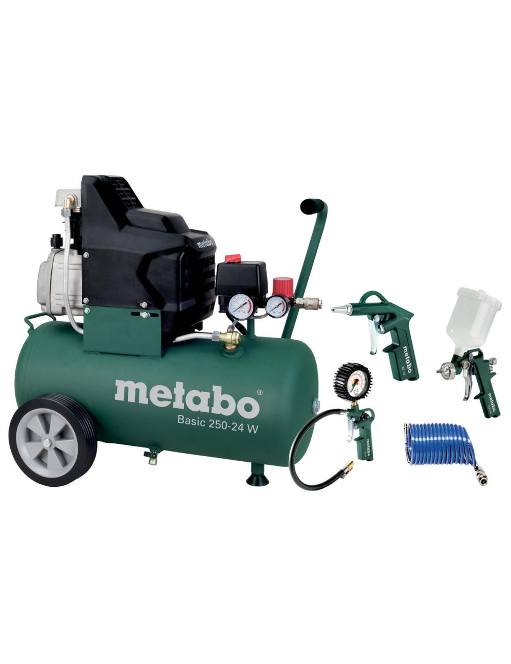 METABO KOMPRESOR BASIC 250-24 W + LPZ 4 230V 24L 8BAR 110L MIN OLEJOWY