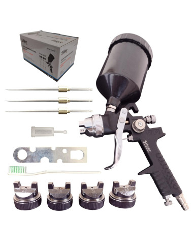 SILVER PISTOLET LAKIERNICZY 1,3 1,4 1,7 2,0mm 600ml