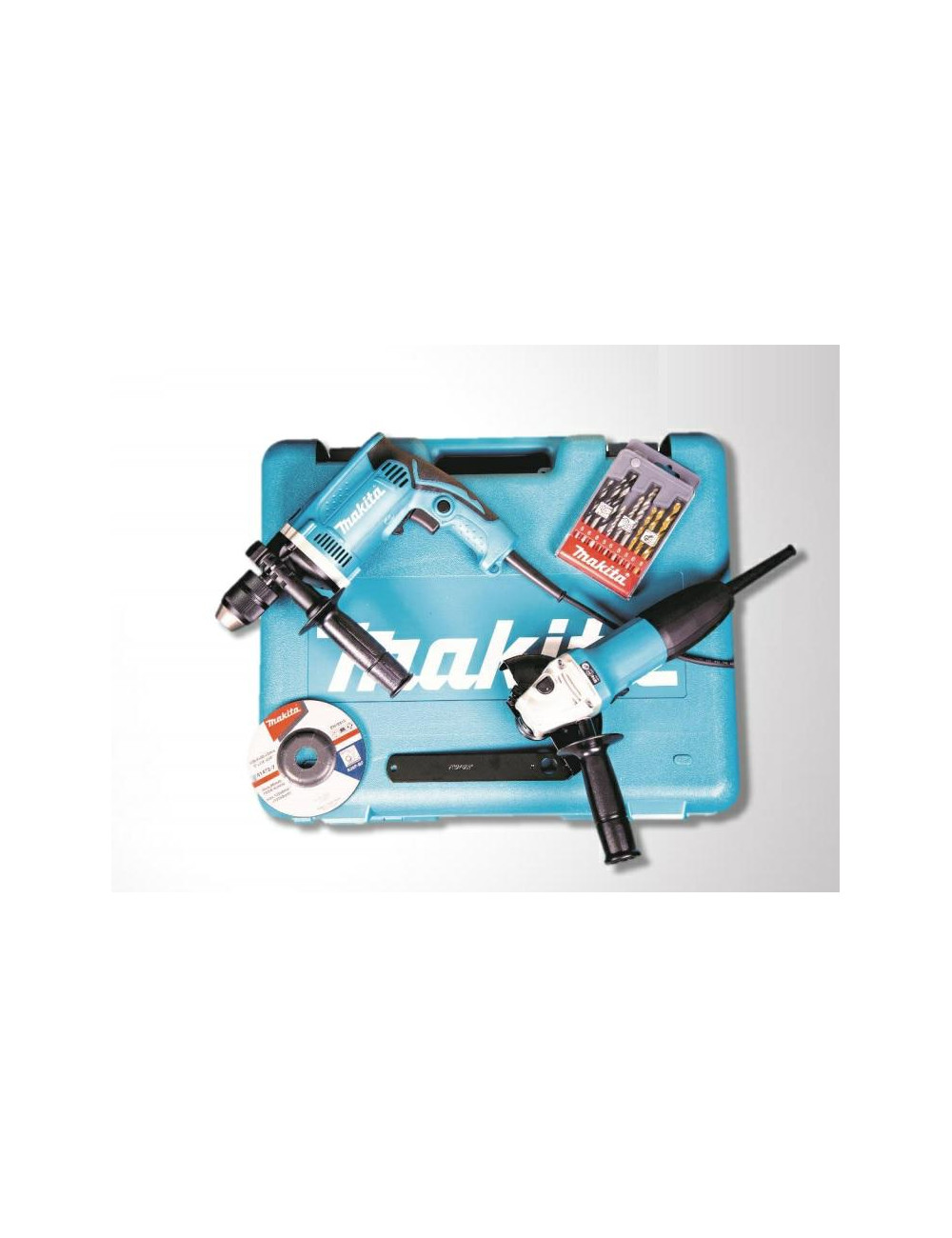 MAKITA ZESTAW COMBO SZLIFIERKA GA5030R + WIERTARKA HP1631