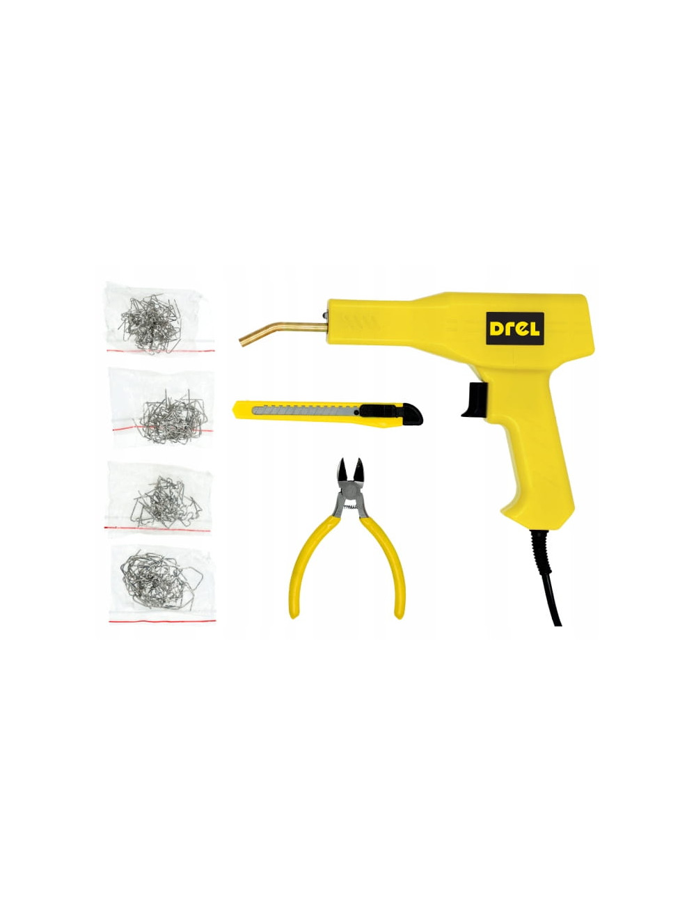 DREL ZGRZEWARKA DO PLASTIKU 30W DIODA LED + AKCESORIA