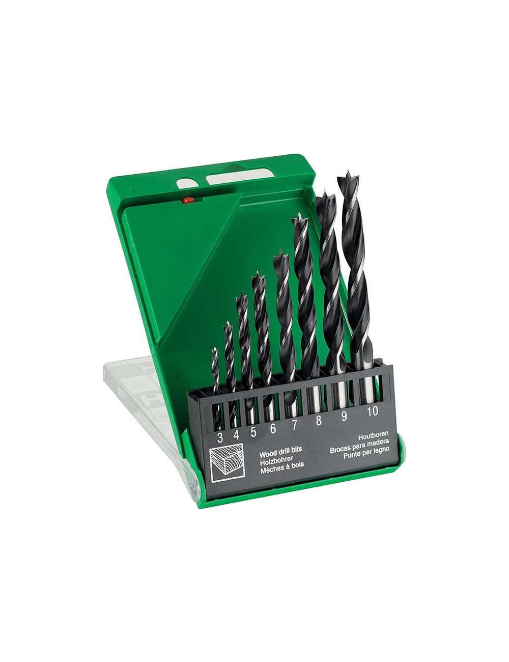 HIKOKI WIERTŁO DO DREWNA ZESTAW 8szt. 3 4 5 6 7 8 9 10mm