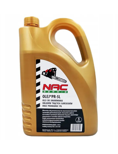 NAC OLEJ DO PROWADNIC I ŁAŃCUCHÓW 5L GOLD
