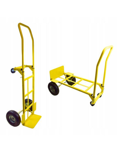 ALLBE WÓZEK TRANSPORTOWY DWUKOŁOWY Z MOŻLIWOŚCIĄ PLATFORMY DO 250 100 KG, SKŁADANY