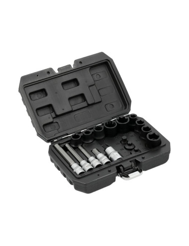 YATO ZESTAW NARZĘDZI DO ZACISKÓW HAMULCOWYCH 1/2" 3/8" 17 ELEMENTÓW