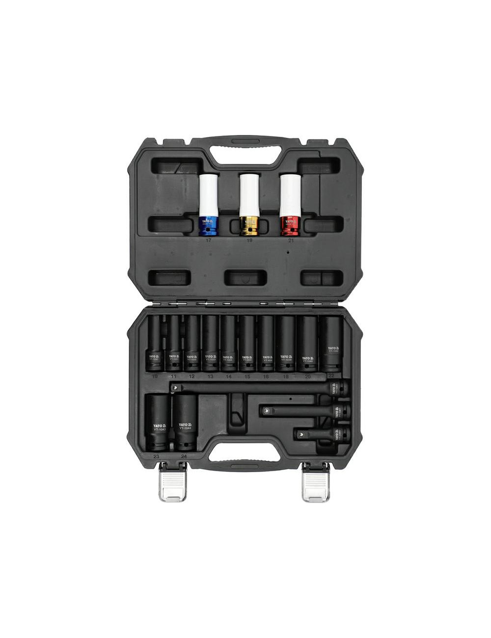 YATO ZESTAW NASADEK UDAROWYCH 1/2" 18 ELEMNTÓW