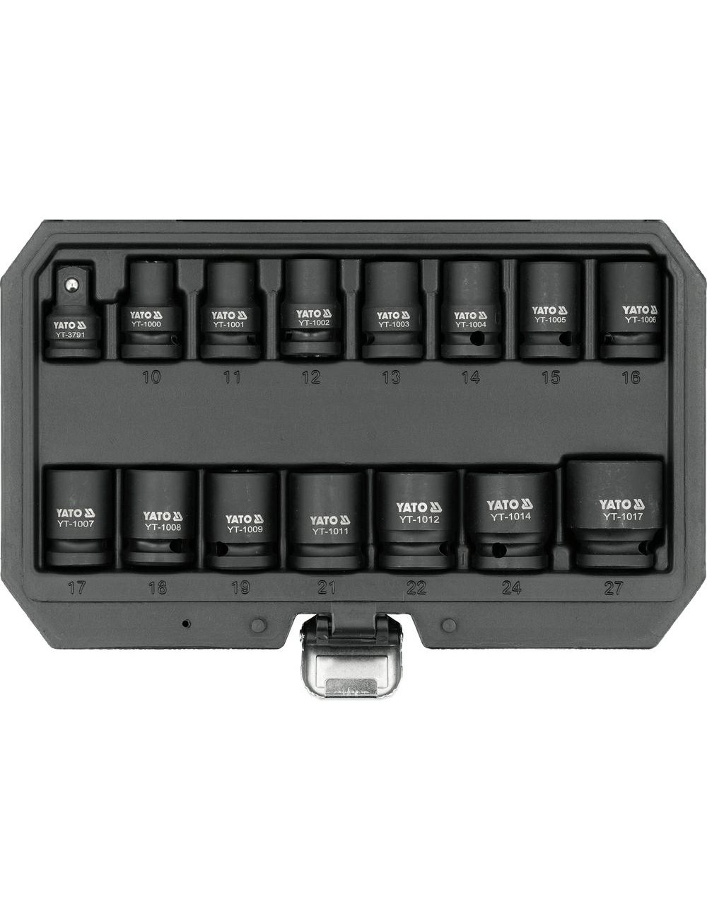 YATO ZESTAW NASADEK UDAROWYCH 1/2" 15 ELEMENTÓW