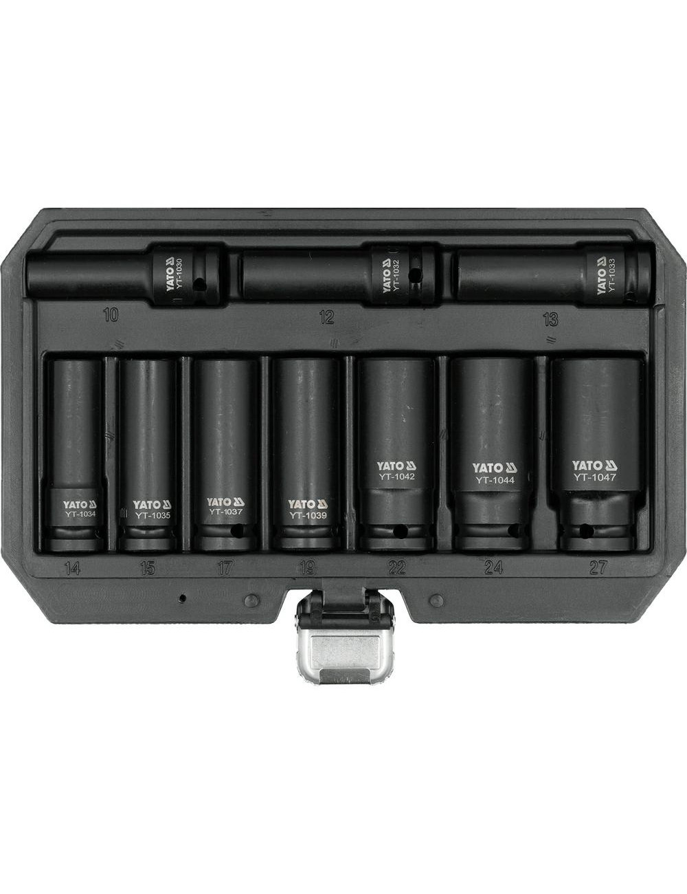 YATO ZESTAW NASADEK UDAROWYCH DŁUGICH 1/2" 10 ELEMENTÓW