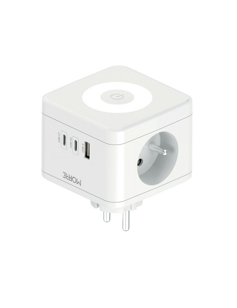 TIROSS MORRE ROZGAŁĘZIACZ KOSTKOWY 2G, USB, 2xUSB C + LAMPKA