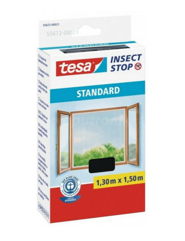 TESA MOSKITIERA OKIENNA CZARNA 1,3m x 1,5m STANDARD