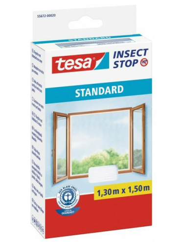 TESA MOSKITIERA OKIENNA BIAŁA 1,3m x 1,5m STANDARD